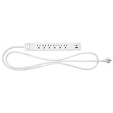 6 Outlet Power Strip with USB Type-C / A Charging Ports, 5V 3.1A, 600 Joules Surge Protection, On/Off Switch