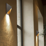LED Outdoor Wall Wash, Black Sconce, Modern Porch Light, 650 Lumens, 5 CCT 2700K-5000K - 8 in. Height