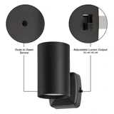 Decorative LED Night Light, Modern Up/Down Light, Dusk to Dawn Sensor, Adjustable Brightness, Warm White (2-Pack)
