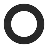 4 in. Goof Rings for Recessed Lights, Can or Canless Downlight Trim Ring, Black (12-Pack)