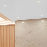 4 in. Adjustable Recessed Anti-Glare LED Gimbal Downlight, Canless IC Rated, 1100 Lumens, 5 CCT 2700K-5000K, 360° Rotation