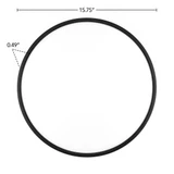 16 in. Black LED Flush Mount Ceiling Light, 5 CCT 2700K-5000K, 3500 Lumens, Dimmable