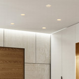 3 in. Trimless Slim Round Recessed Anti-Glare LED Downlight, White, Canless IC Rated, 800 Lumens, 5 CCT 2700K-5000K