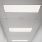 2'x4' LED Flat Panel Ceiling Light Fixture, Selectable Color Temperature / Wattage, Up to 5000 Lumens (4 Pack)