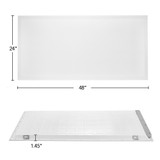 2'x4' LED Flat Panel Ceiling Light Fixture, Selectable Color Temperature / Wattage, Up to 5000 Lumens (4 Pack)