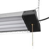 4 ft. LED Shop Light Fixture, 10,000 Lumens, Linkable, Frosted Lens, 5000K Daylight