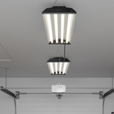 4 ft. LED Motion Sensor Shop Light Fixture, 10,000 Lumens, Linkable, Frosted Lens, 5000K Daylight