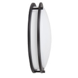 14 in. Black LED Ceiling Mount Fixture, 5 CCT 2700K-5000K, 1900 Lumens, Dimmable