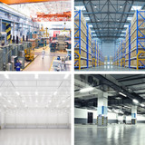 High Bay Fixture Mount 360 Degree PIR Occupancy Sensor, Hard-Wired Motion Sensor, Max Height 30 Ft, Commercial or Residential, 120-277V