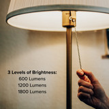 3-Way LED A19 Light Bulb, 40W/80W/120W Equal, 2700K Warm White (2 Pack)