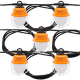 Heavy Duty LED Construction String Light, 10,000 Lumens, 5000K Daylight, 100 Watts, 50 Ft, Linkable