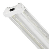 2 ft. Utility LED Shop Light Fixture, Linkable, Clear Lens 5000K Daylight 2500 Lumens