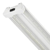 4 ft. LED Motion Sensor Shop Light, Linkable, Clear Lens 5000K Daylight, 4600 Lumens