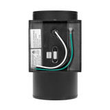 LED Cylinder Outdoor Wall Wash, Sconce Light, 12 Watt, 1050 Lumens, 5 CCT 2700K-5000K, Dusk To Dawn Sensor, Black - 8 in. Height
