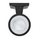 LED Cylinder Outdoor Wall Wash, Sconce Light, 12 Watt, 1050 Lumens, 5 CCT 2700K-5000K, Dusk To Dawn Sensor, Black - 8 in. Height