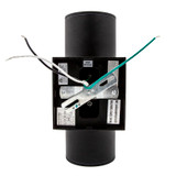 LED Cylinder Outdoor Wall Wash, Up and Down Sconce Light, 24 Watt, 1680 Lumens, 3000K Warm White, Black - 12 in. Height