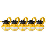Heavy Duty LED Construction String Light, 7500 Lumens, 5000K Daylight, 60 Watts, 50 Ft, Linkable