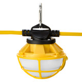 Heavy Duty LED Construction String Light, 7500 Lumens, 5000K Daylight, 60 Watts, 50 Ft, Linkable