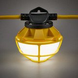 Heavy Duty LED Construction String Light, 7500 Lumens, 5000K Daylight, 60 Watts, 50 Ft, Linkable