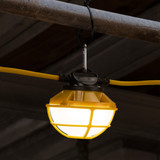 Heavy Duty LED Construction String Light, 7500 Lumens, 5000K Daylight, 60 Watts, 50 Ft, Linkable