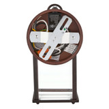 LED Porch Lantern Outdoor Wall Light, Aged Bronze w/ Clear Glass, Dusk to Dawn Sensor, 650 Lumens, 3000K Warm White - 8 in. Height