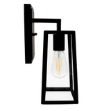 LED Outdoor Wall Light, ST19 Edison Bulb Included, 800 Lumens, Clear Glass, 2700K Warm White - 12.5 in. Height