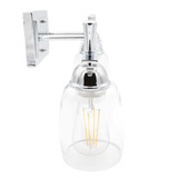 Chrome 3-Light LED Bath and Vanity Fixture, 2400 Lumens, 2700K Warm White ST19 Bulbs Included