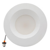 5 in. and 6 in. 2700K Retrofit Recessed LED Downlight, Smooth Baffle Trim, 950 Lumens, Warm White (4 Pack)