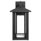 LED Outdoor Wall Light Seeded Glass, Dusk to Dawn Sensor, 1000 Lumens, 3000K Warm White - 15.5 in. Height