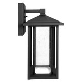 LED Outdoor Wall Light Seeded Glass, Dusk to Dawn Sensor, 1000 Lumens, 3000K Warm White - 15.5 in. Height