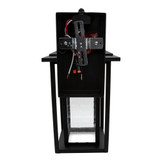 LED Outdoor Wall Light Seeded Glass, Dusk to Dawn Sensor, 1000 Lumens, 3000K Warm White - 15.5 in. Height