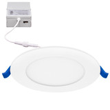 4 in. 5 CCT Slim Recessed LED Downlight, 750 Lumens, Color Selectable 2700K-5000K (12 Pack)