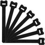 6 Inch Reusable Cable Ties, Multipurpose Fastening Cinch strap 200 Pack, Black