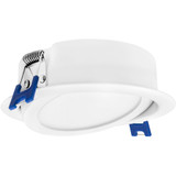 4 in. 5 CCT Slim Recessed LED Gimbal Downlight, Canless IC Rated, 700 Lumens, Color Selectable 2700K-5000K