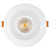 4 in. Slim Round Recessed Anti-Glare LED Downlight, White Trim, Canless IC Rated, 1200 Lumens, 5 CCT 2700K-5000K