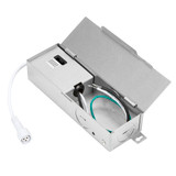 2 in. Slim Square Recessed Anti-Glare LED Downlight, White Trim, Canless IC Rated, 500 Lumens, 5 CCT 2700K-5000K