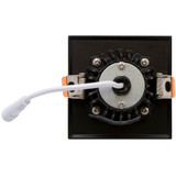 2 in. Slim Square Recessed Anti-Glare LED Downlight, Black Trim, Canless IC Rated, 450 Lumens, 5 CCT 2700K-5000K