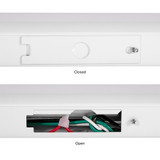 12 in. LED Under Cabinet Light, Hardwired, 300 Lumens, 5 CCT 2700K - 5000K, White, On/Off Switch