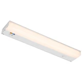 18 in. LED Under Cabinet Light, Hardwired, 750 Lumens, 5 CCT 2700K - 5000K, White, On/Off Switch