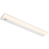 24 in. LED Under Cabinet Light, Hardwired, 950 Lumens, 5 CCT 2700K - 5000K, White, On/Off Switch