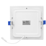 6 in. Slim Square Recessed LED Downlight, Canless IC Rated, 1000 Lumens, 5 CCT Color Selectable 2700K-5000K (12 Pack)