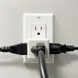 3 Outlet Cube Adapter Wall Plug, Outlet Extender Wall Tap (4 Pack)