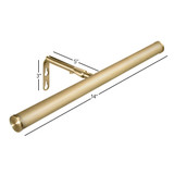 14 in. LED Picture Light, 200 Lumens, 3000K Warm White, Antique Brass Finish, On/Off Switch