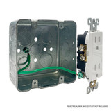 8 in. 12 AWG 1-Wire Solid Stripped Grounded Pigtails with Screws, Green (100 Pack)