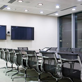 8 in. Recessed Commercial LED Downlight, Black Trim, Selectable Color Temperature / Wattage, up to 2200 Lumens