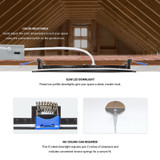 6 in. Slim Recessed LED Downlight, Black Trim, Canless IC Rated, 1000 Lumens, 5 CCT Color Selectable 2700K-5000K