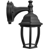 LED Outdoor Wall Light, Black w/ Clear Glass, Dusk to Dawn Sensor, 830 Lumens, 3 CCT 3000K-5000K - 11.5 in. Height