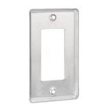 1 Gang Metal Wall Plate for Outlet or Light Switch, Stainless Steel Decorative Wall Plate (10 Pack)