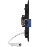 4 in. Slim Round Recessed LED Downlight, Black Trim, Canless IC Rated, 700 Lumens, 5 CCT Color Selectable 2700K-5000K