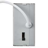 4 in. Slim Round Recessed LED Downlight, Black Trim, Canless IC Rated, 700 Lumens, 5 CCT Color Selectable 2700K-5000K